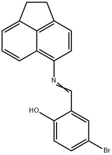 2-(Acenaphthen-5-yliminomethyl)-4-bromo-phenol Struktur