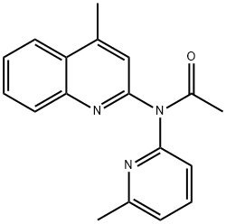 N-(6-Methylpyridin-2-yl)-N-(4-methylquinolin-2-yl)acetamide Struktur