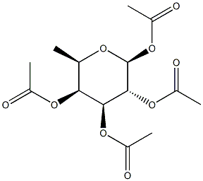 Tri-O-acetyl-beta-D-fucopyranosyl acetate Struktur