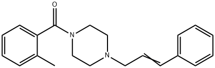 (2-methylphenyl){4-[(2E)-3-phenylprop-2-en-1-yl]piperazin-1-yl}methanone Struktur