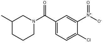 (4-chloro-3-nitrophenyl)(3-methylpiperidin-1-yl)methanone Struktur