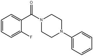 (2-fluorophenyl)(4-phenylpiperazin-1-yl)methanone Struktur