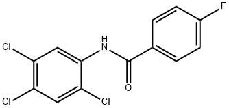 4-fluoro-N-(2,4,5-trichlorophenyl)benzamide Struktur