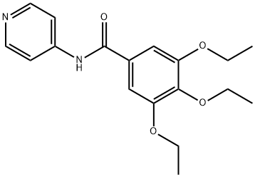 3,4,5-triethoxy-N-(pyridin-4-yl)benzamide Struktur