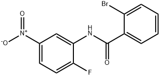 2-bromo-N-(2-fluoro-5-nitrophenyl)benzamide Struktur