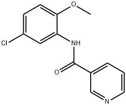 N-(5-chloro-2-methoxyphenyl)pyridine-3-carboxamide Struktur