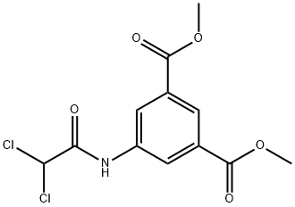 dimethyl 5-[(dichloroacetyl)amino]benzene-1,3-dicarboxylate Struktur