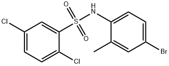 N-(4-bromo-2-methylphenyl)-2,5-dichlorobenzenesulfonamide Struktur