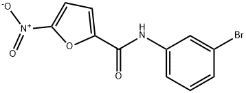 N-(3-bromophenyl)-5-nitrofuran-2-carboxamide Struktur