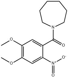 azepan-1-yl(4,5-dimethoxy-2-nitrophenyl)methanone Struktur