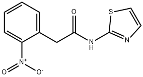 2-(2-nitrophenyl)-N-(1,3-thiazol-2-yl)acetamide Struktur