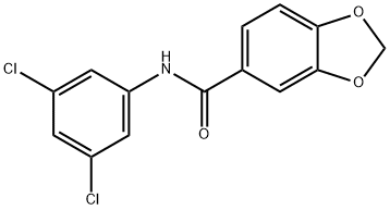 N-(3,5-dichlorophenyl)-1,3-benzodioxole-5-carboxamide Struktur