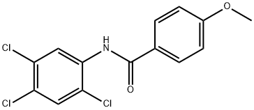 4-methoxy-N-(2,4,5-trichlorophenyl)benzamide Struktur