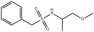 N-(1-methoxypropan-2-yl)-1-phenylmethanesulfonamide Struktur