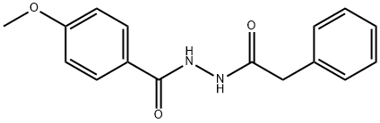 4-methoxy-N'-(phenylacetyl)benzohydrazide Struktur