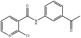 N-(3-acetylphenyl)-2-chloropyridine-3-carboxamide Struktur