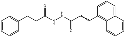 (2E)-3-(naphthalen-1-yl)-N'-(3-phenylpropanoyl)prop-2-enehydrazide Struktur