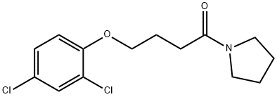 2,4-dichlorophenyl 4-oxo-4-(1-pyrrolidinyl)butyl ether Struktur