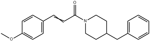 (2E)-1-(4-benzylpiperidin-1-yl)-3-(4-methoxyphenyl)prop-2-en-1-one Struktur