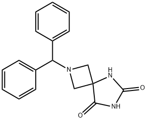 2-benzhydryl-2,5,7-triazaspiro[3.4]octane-6,8-dione Struktur