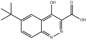 6-(tert-Butyl)-4-oxo-1,4-dihydrocinnoline-3-carboxylic acid Struktur