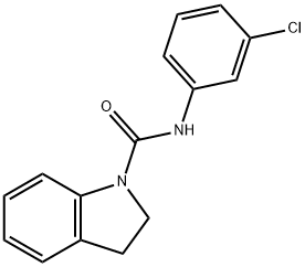 N-(3-chlorophenyl)-2,3-dihydro-1H-indole-1-carboxamide Struktur