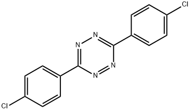 3,6-bis(4-chlorophenyl)-1,2,4,5-tetrazine
 Struktur