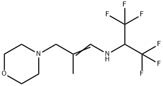 (E)-1,1,1,3,3,3-Hexafluoro-N-(2-methyl-3-morpholinopropylidene)propan-2-amine Struktur