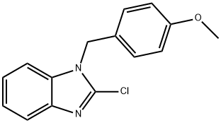 1-(4-methoxybenzyl)-2-chloro-1H-benzo[d]imidazole Struktur