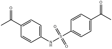 4-Acetyl-N-(4-acetylphenyl)benzenesulfonamide Struktur