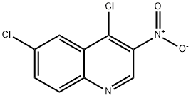 Quinoline, 4,6-dichloro-3-nitro- Struktur