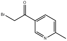 2-bromo-1-(6-methylpyridin-3-yl)ethanone Struktur