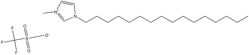 1-hexadecyl-3-methylimidazolium trifluoromethanesulfonate
 Struktur