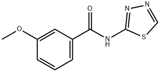 3-methoxy-N-(1,3,4-thiadiazol-2-yl)benzamide Structure