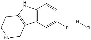 8-fluoro-2,3,4,5-tetrahydro-1H-pyrido[4,3-b]indole hydrochloride Structure