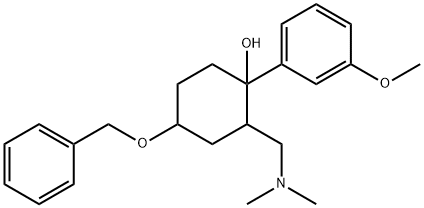 4-(Benzyloxy)-2-((dimethylamino)methyl)-1-(3-methoxyphenyl)cyclohexanol Struktur