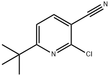 6-(tert-butyl)-2-chloronicotinonitrile Struktur