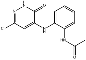 N-(2-((6-Chloro-3-oxo-2,3-dihydropyridazin-4-yl)amino)phenyl)acetamide Struktur