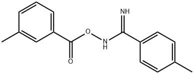 4-methyl-N'-((3-methylbenzoyl)oxy)benzimidamide Struktur