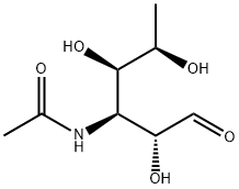 3-(Acetylamino)-3,6-dideoxy-D-galactose Struktur