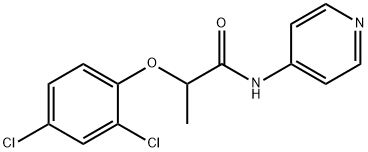 2-(2,4-dichlorophenoxy)-N-(pyridin-4-yl)propanamide Struktur