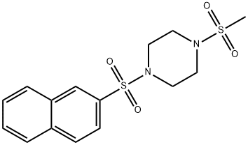 1-(methylsulfonyl)-4-(naphthalen-2-ylsulfonyl)piperazine Struktur