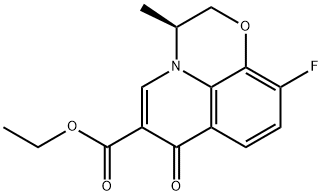 ethyl (S)-10-fluoro-3-methyl-7-oxo- 2,3-dihydro-7H-[1,4]oxazino[2,3,4-ij]quinoline-6-carboxylate Struktur