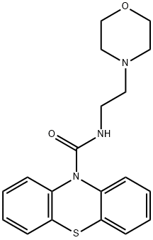 N-[2-(morpholin-4-yl)ethyl]-10H-phenothiazine-10-carboxamide Struktur