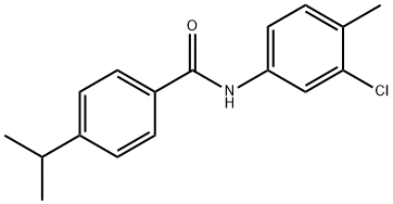 N-(3-chloro-4-methylphenyl)-4-(propan-2-yl)benzamide Struktur