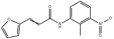 (2E)-3-(furan-2-yl)-N-(2-methyl-3-nitrophenyl)prop-2-enamide Struktur