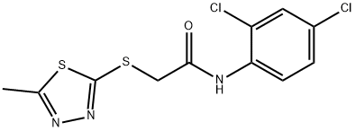 N-(2,4-dichlorophenyl)-2-[(5-methyl-1,3,4-thiadiazol-2-yl)sulfanyl]acetamide Struktur