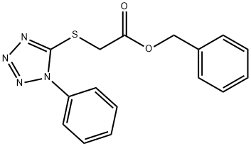 benzyl [(1-phenyl-1H-tetrazol-5-yl)sulfanyl]acetate Struktur