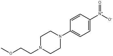 1-(2-Methoxyethyl)-4-(4-nitrophenyl)piperazine Struktur