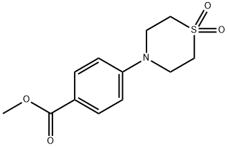 Methyl 4-(1,1-Dioxothiomorpholino)benzoate Struktur